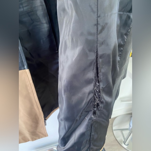 Neiman Marcus color block leather collection jacket - Picture 2 of 6